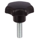 Star Knob Screws ST, Similar to DIN 6336, Thermoplast