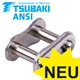 Connecting Link with Spring Clip No. 11/E Tsubaki ANSI (ASA, ex DIN 8188), Stainless Steel, Premium
